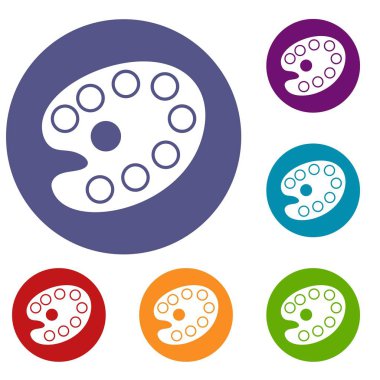 Resim paleti Icons set