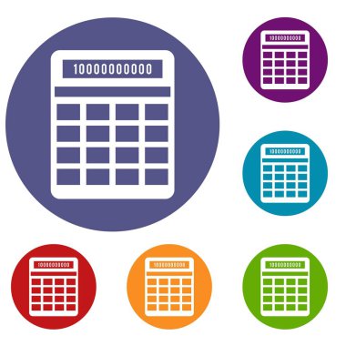 hesap makinesi simge seti