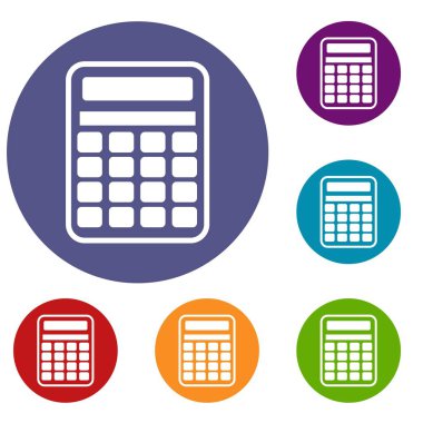 hesap makinesi simge seti