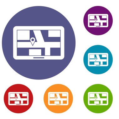 navigasyon simge seti