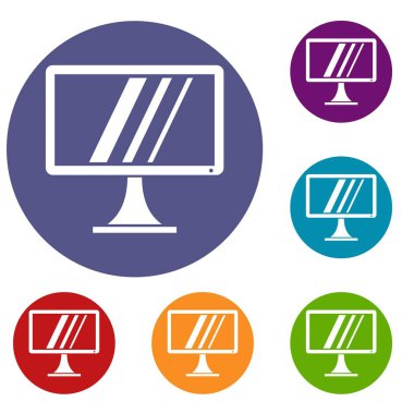 bilgisayar monitörü Icons set
