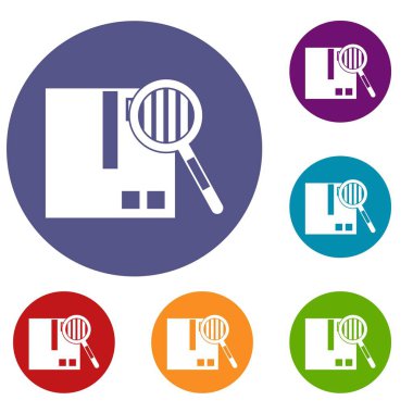 Kalite kontrol Icons set