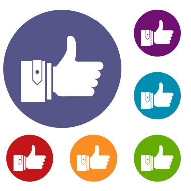 Başparmak yukarıya Icons Set