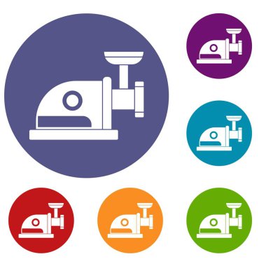 Elektrik değirmeni Icons set