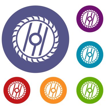 Daire testere bıçağı Icons set