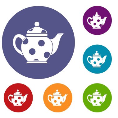 Su ısıtıcısı Icons set