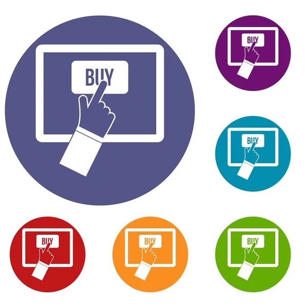 Zestaw ikon zakupów online — Wektor stockowy