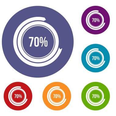 İşaret 70 yük Icons set