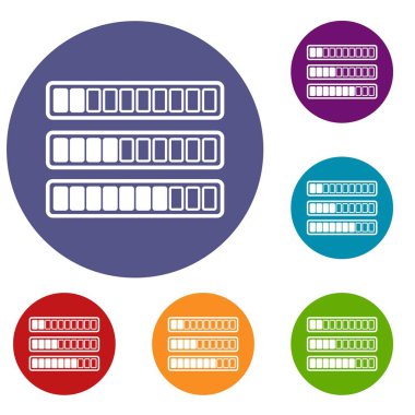 İşareti yatay sütunlar download online simgeleri set