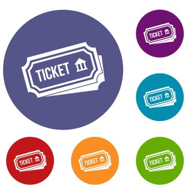 Bilet Icons set