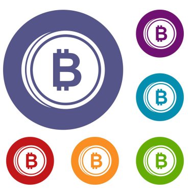 Yazı tura yarasa Icons set