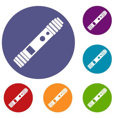 Elektronik sigara Icons set için pil mod