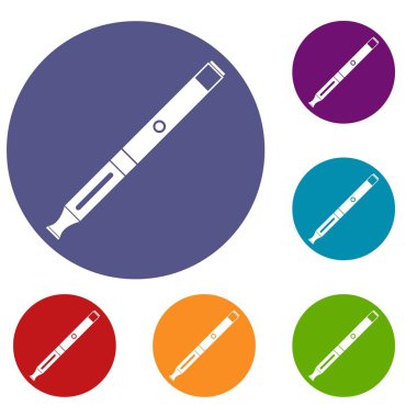 Elektronik sigara Icons set