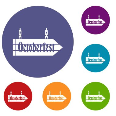 İşareti octoberfest Icons set