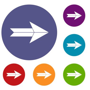 Büyük ok Icons set