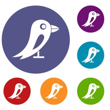 Sosyal ağ kuş Icons set