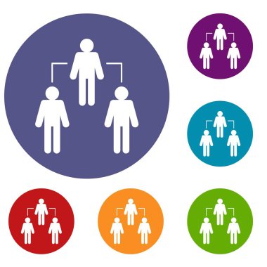 Sosyal ağ Icons set