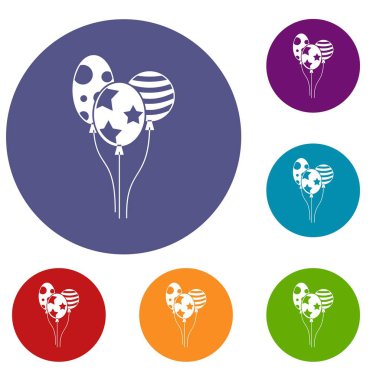 Tatil Icons set topları