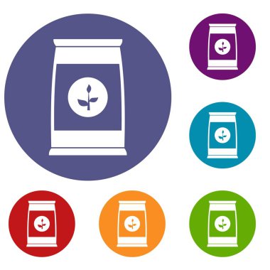 Çiçek tohumları paket Icons ayarla