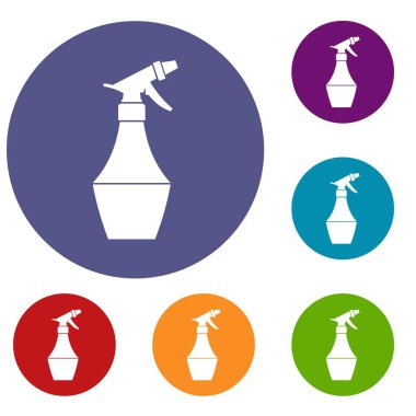 Sprey şişe çiçek simgeler için ayarla