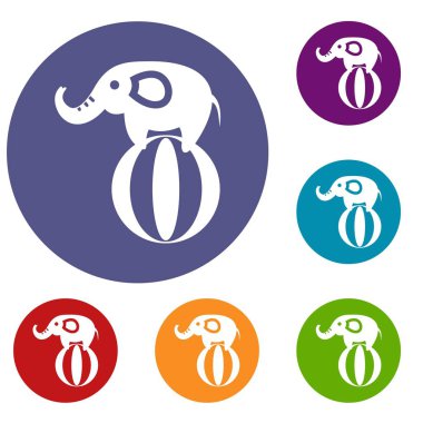 Bir top simgeler sette Dengeleme fil