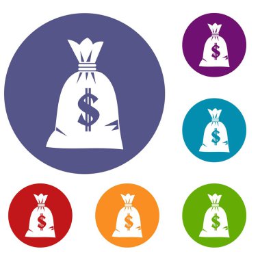 Para çantası Icons set