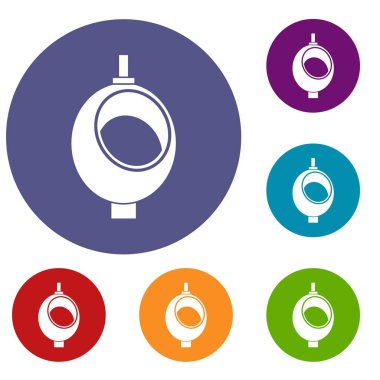 Pisuar veya çömleği erkekler simgeler için ayarla