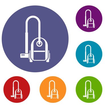 Elektrikli süpürge Icons set
