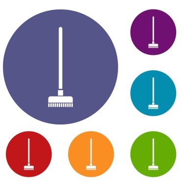 Fırça için bir zemin Icons set