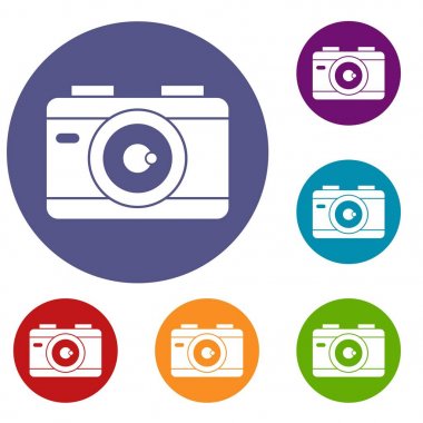 Fotoğraf kamera Icons set
