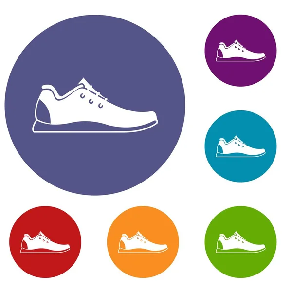Zestaw ikon buty sportowe — Wektor stockowy