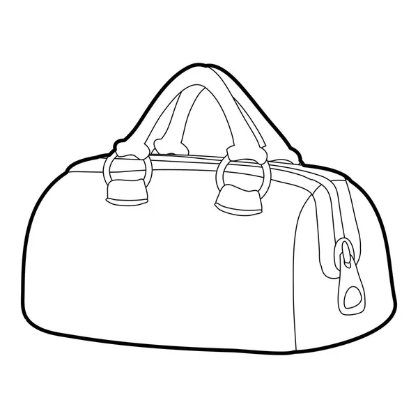Sportovní taška ikonu osnova — Stockový vektor