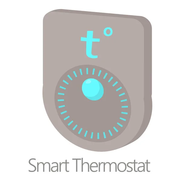 Icono de termostato inteligente, estilo de dibujos animados — Archivo Imágenes Vectoriales