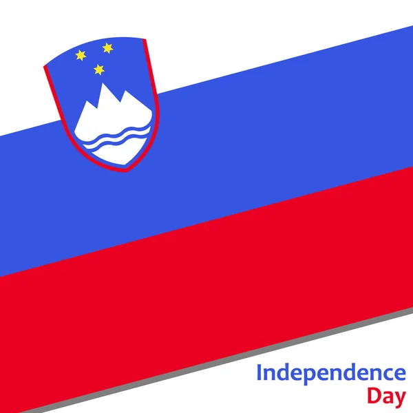 Día de la independencia de Eslovenia — Archivo Imágenes Vectoriales