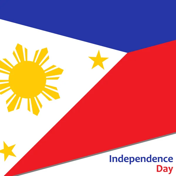 Giorno di indipendenza delle Filippine — Vettoriale Stock