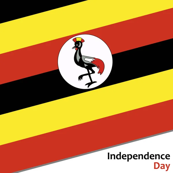 Giorno di indipendenza dell'Uganda — Vettoriale Stock