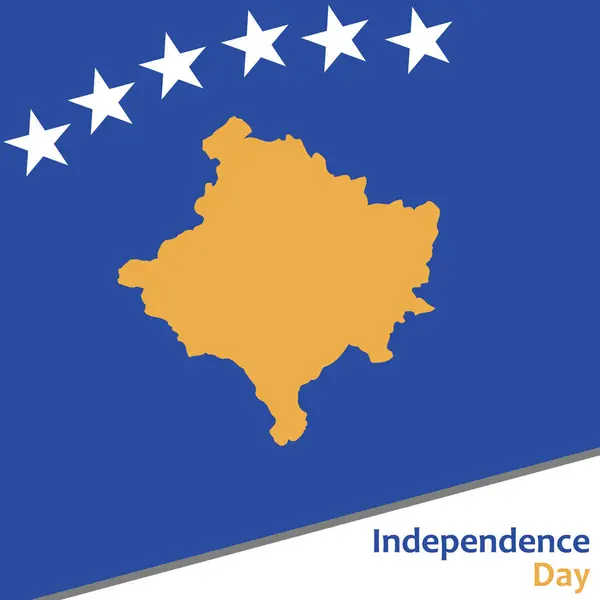 Día de la independencia de Kosovo — Archivo Imágenes Vectoriales