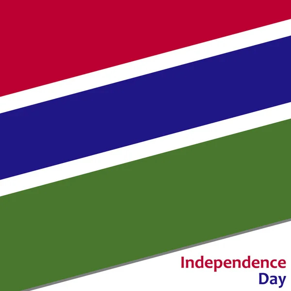 Día de la independencia de Gambia — Archivo Imágenes Vectoriales