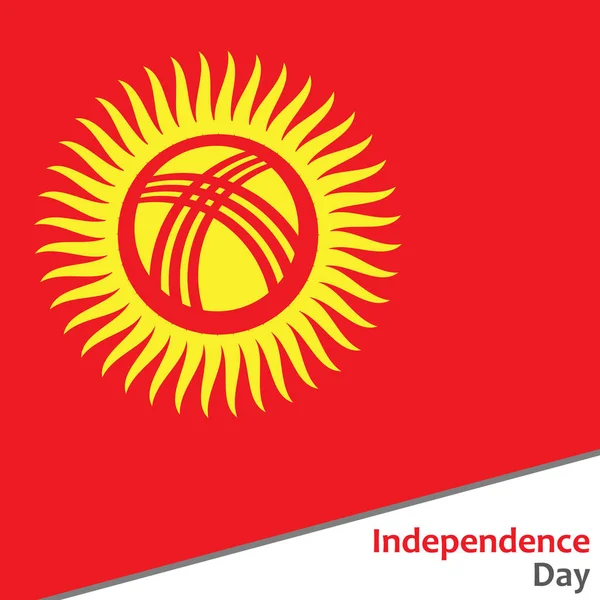 Tag der Unabhängigkeit von Kirgisistan — Stockvektor