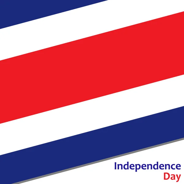 Día de la independencia de Costa Rica — Archivo Imágenes Vectoriales