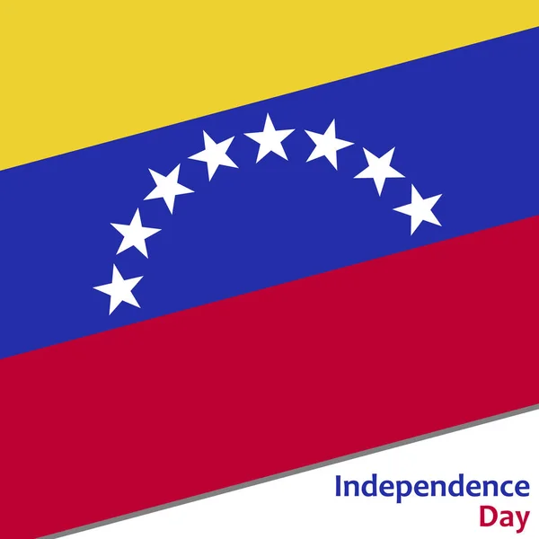 Día de la independencia de Venezuela — Archivo Imágenes Vectoriales