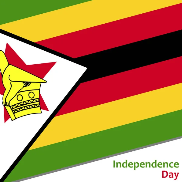 짐바브웨 독립 기념일 — 스톡 벡터