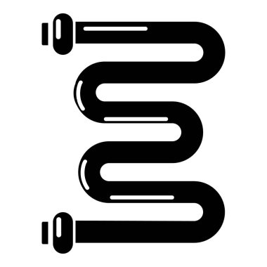 Bobin pil simgesi, basit tarzı.