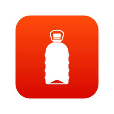 Büyük şişe simgesi dijital kırmızı