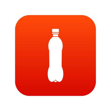 Şişe simgesi dijital kırmızı