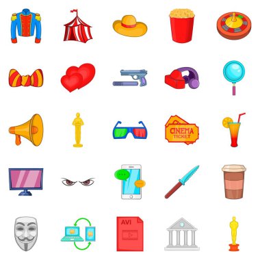 Resim gösterisi Icons set, karikatür tarzı