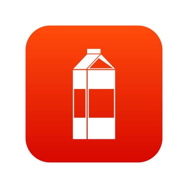 Süt simgesi dijital kırmızı