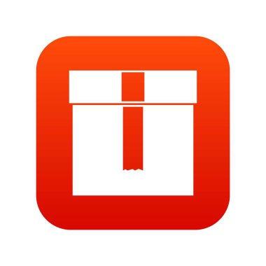 Kutusu simgesini dijital kırmızı