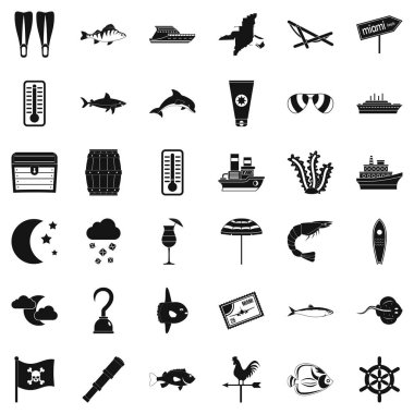 Su öğe simgeler kümesi, basit tarzı