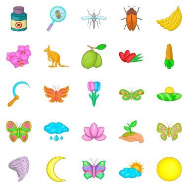 Altın Çağ Icons set, karikatür tarzı